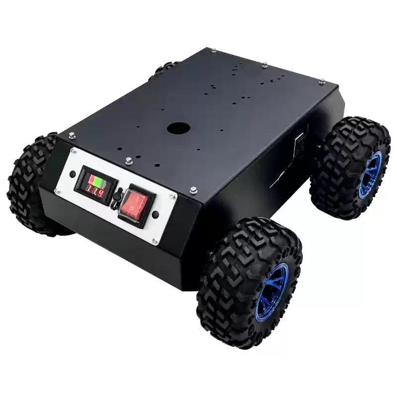 4WD suljettu teräspyöräinen robotin alusta