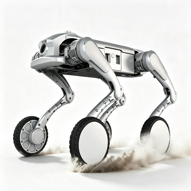 Pyörällinen nelijalkainen robotti All-Terrain Inspection Robot Dog